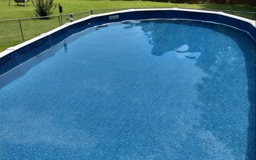 A routinely cleaned pool from out weekly pool cleaning maintenance in Richmond, VA.
